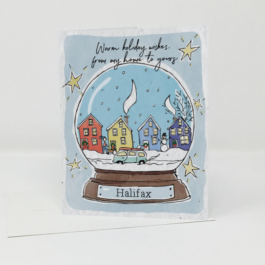 Wildflower seed card - HALIFAX Snowglobe