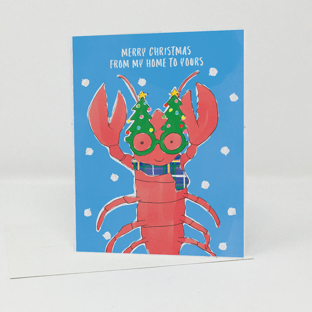 Wildflower seed card -Christmas Lobster