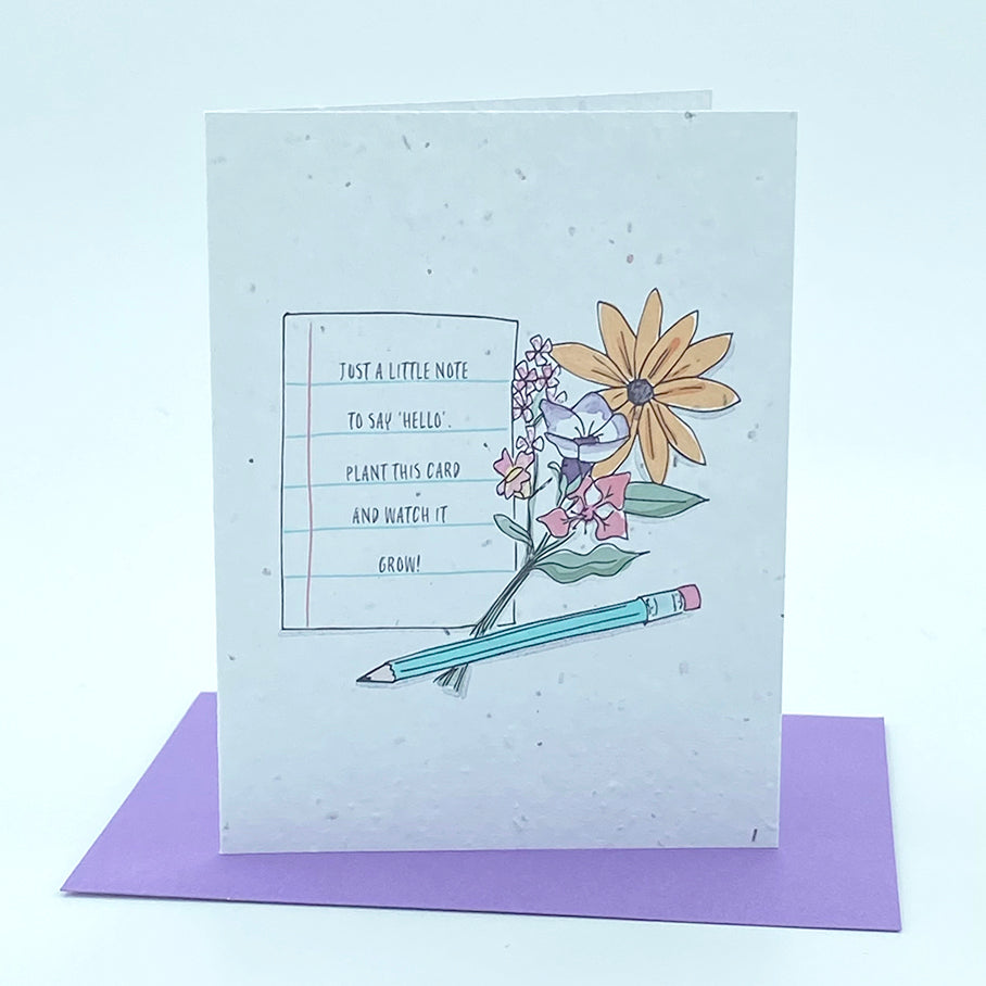 plant a seed watch it grow Wildflower seed card