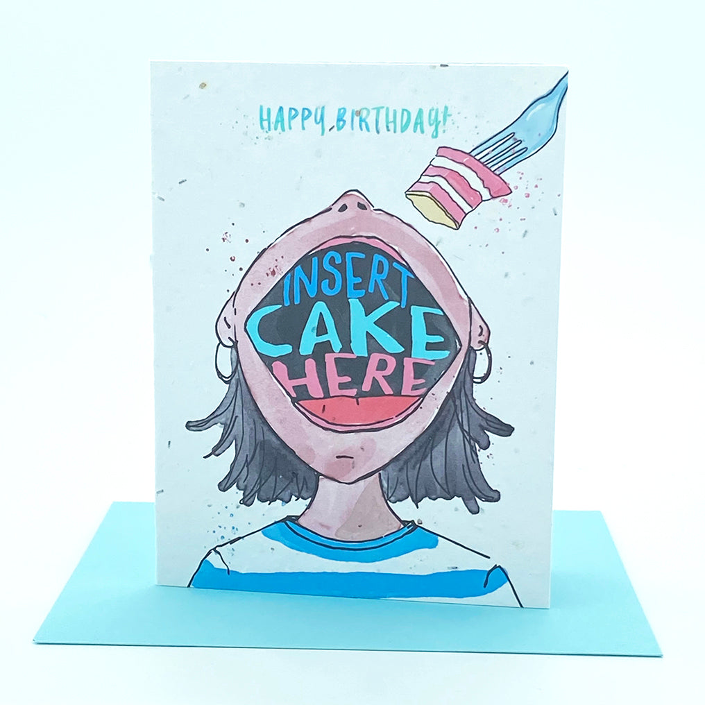 Wildflower seed card - Insert Cake