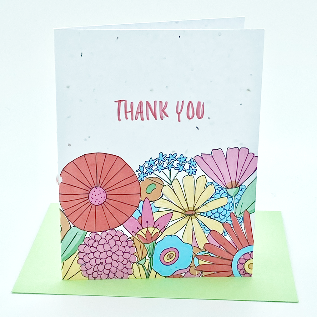 wildflower seeds card Wildflower seed card -70s Flower