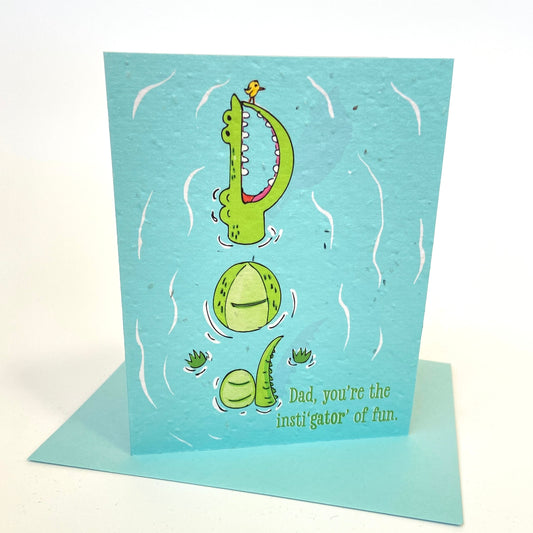 Wildflower seed card - Dad, insti'gator'