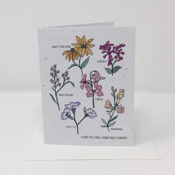 Wildflower seed card - Wildflowers