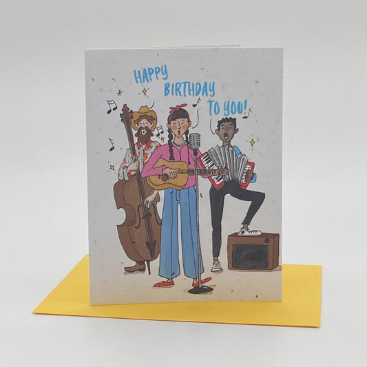 Wildflower seed card - Birthday Band