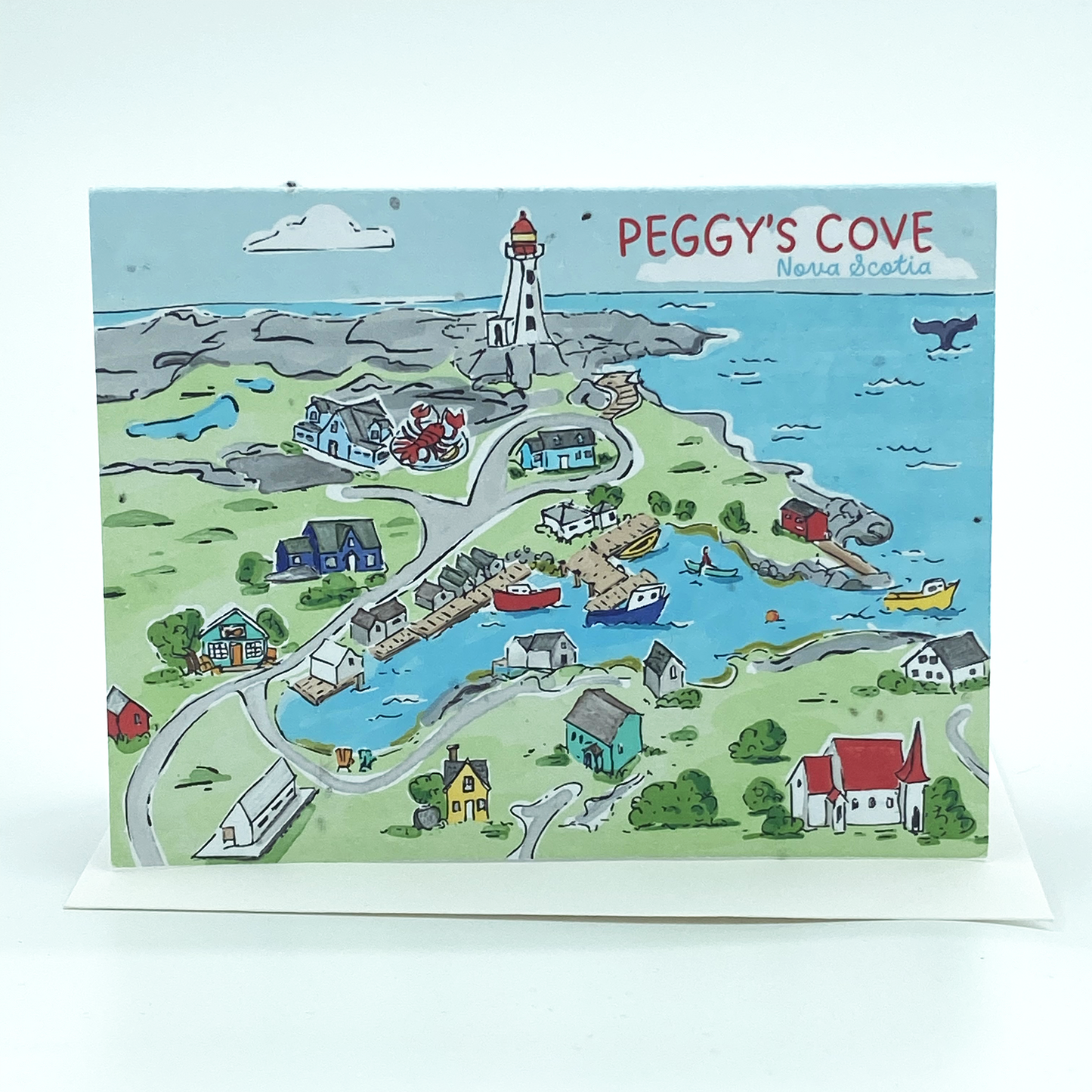 Wildflower seed paper - Map of Peggy's Cove