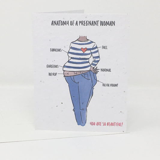 Wildflower seed card - Anatomy of a Pregnant Woman